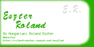 eszter roland business card